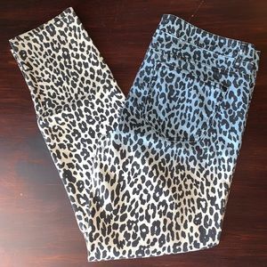 Blue to White Ombré Skinny Jeans